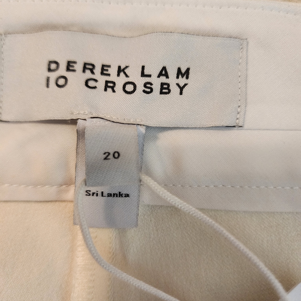 Derek Lam IO Crosby Cream Flare Pants $365 Old Money Quiet Luxury Sz 20 NWT - Picture 8 of 15